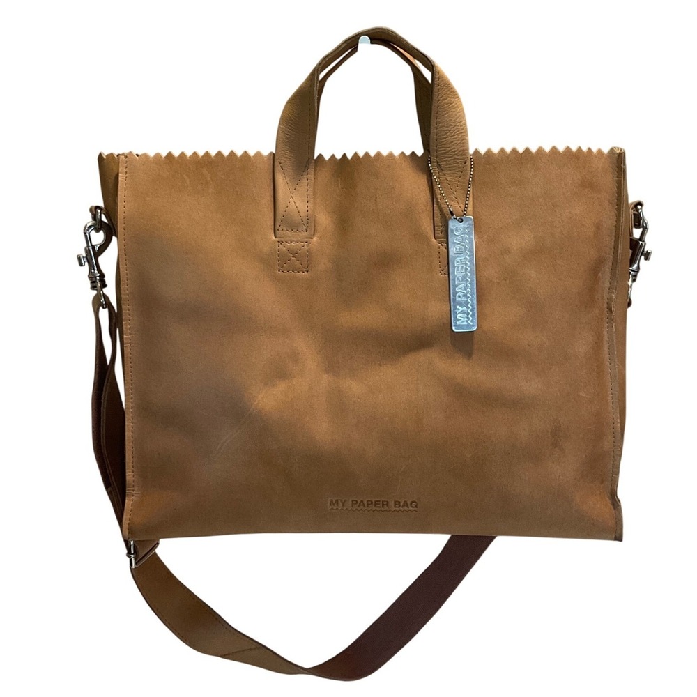 MYOMY My Paper Bag Crossbody Satchel Tote Buffalo Eco-Leather Dutch Minimalist